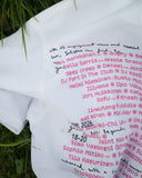 HALF-TONE PRINT WHITE T-SHIRT
