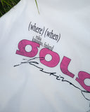 HALF-TONE PRINT WHITE T-SHIRT