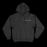 POST BAR LOGO HOODIE BLACK