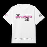 HALF-TONE PRINT WHITE T-SHIRT